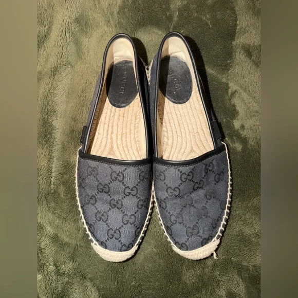 Gucci Black Canvas Espadrilles flats - Picture 9 of 13